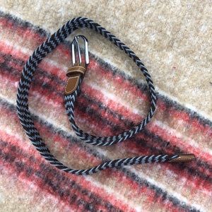 Accessories - Cotton and leather belt Accessories - Cotton and leather belt